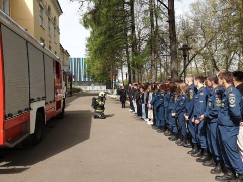 В Люберецком техникуме прошел открытый урок о пожарной охране в годы ВОВ Новости Люберец 